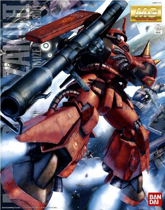 热血玩具模型手办 高达敢达 MG 113 ZakuII 真红闪电扎古万代