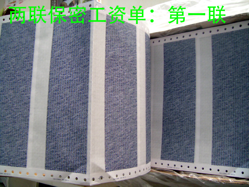 工资单包邮 保密薪资单241*101.6工资条 空白通用代打印