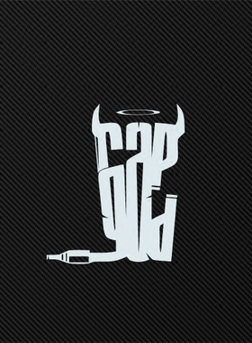 TLP镂空车贴 RAPGOD埃米纳姆EMINEM说唱 遮瑕贴行李箱笔记本贴纸