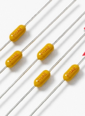 力特LF直插件保险电阻250V 4A 5A黄色慢速熔断全新环保现货2.4*7