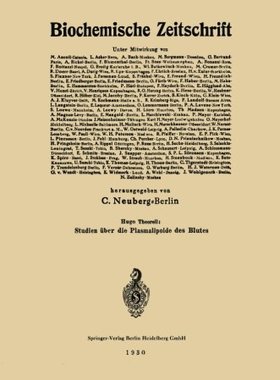 【预订】Studien Uber Die Plasmalipoide Des B...