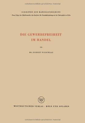 【预售】Die Gewerbefreiheit Im Handel