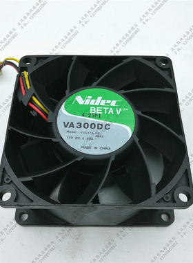 NIDEC VA300DC V35375-58 8038 12V 0.6A 8CM 3线暴力 双滚珠风扇