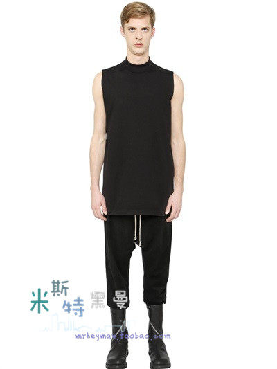 MR.HEYMAN.自制15RO风格男装无袖针织t恤圆领修身夏季青春流行