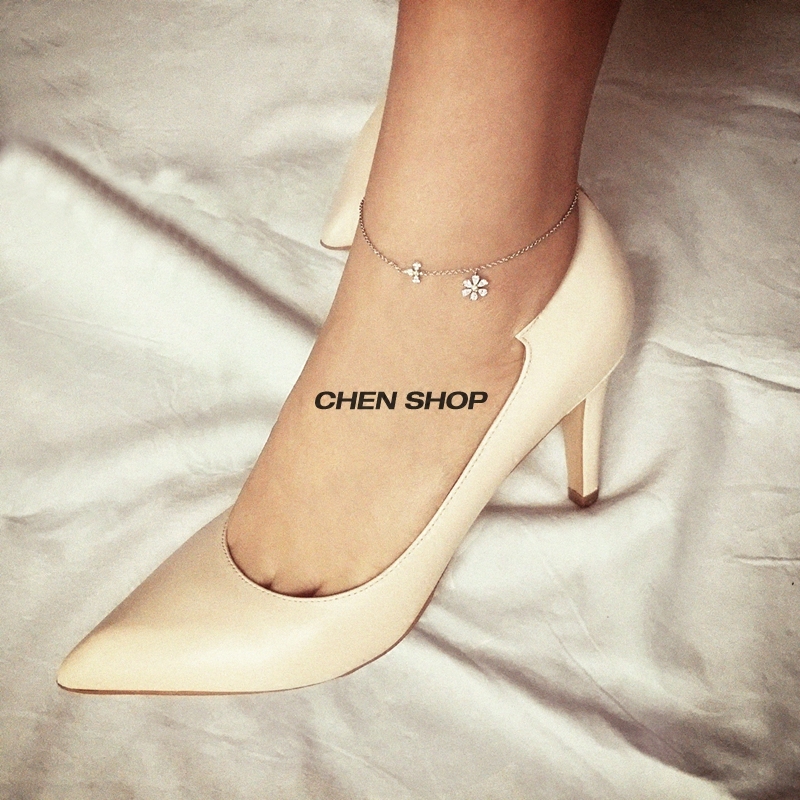 CHENSHOP 디자이너 브랜드 LE LOUP 데이지와 벌의 재미있는 발찌 동판 플래티넘 신제품