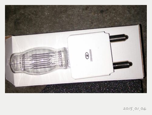 2000W 聚光灯泡 2KW影视单端卤钨灯泡 摄影摄像灯用钨丝灯泡 G38