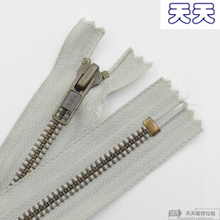 YKK5号金属青古铜闭尾(闭口)拉链 箱包 576灰色 48cm-54cm