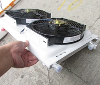 Universal Balance Flow Ô tô Quạt điều hòa không khí Quạt ngưng tụ 14 * 23 * 20 * 32 với quạt điện tử Mạng làm mát xe tải - Smart Scooter xe điện cân bằng 2 bánh