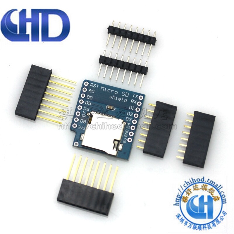 MICRO SD卡 TF CARD TF卡读写模块FOR D1 mini WIFI扩展板学习板
