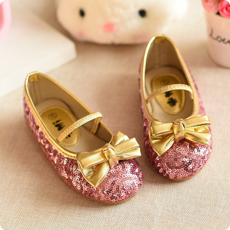 Chaussures enfants en autre ronde paillette pour printemps - semelle tendon - Ref 1028112 Image 1