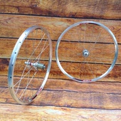 4培林 20寸 轴承花鼓折叠车轮 碟V刹 久裕 451 406超轻双层铝圈