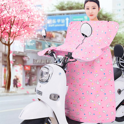 电动车挡风被夏季电瓶车防晒遮阳罩电动摩托车薄款夏天分体手套