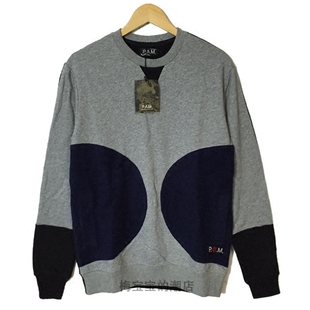 POLYGON 卫衣 PAM CLOT CREWNECK 圆领套头拼接长袖 折扣现货