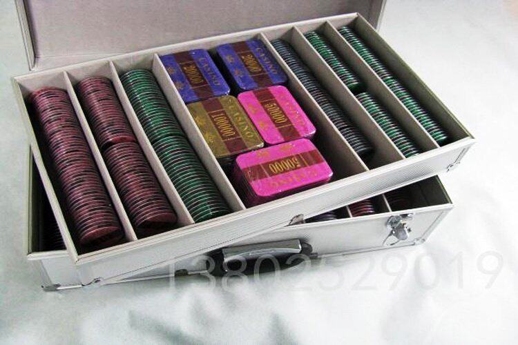 高档水晶筹码套装澳门防伪筹码百家乐专业筹码防伪可订做芯片