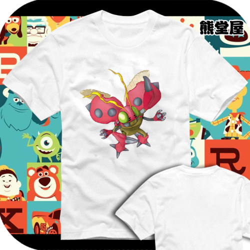 数码宝贝数码暴龙digimon甲虫兽光子郎纯棉衣服T恤短袖
