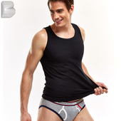 修身 BENCH 弹力运动背心BUT 男士 背心纯色圆领打底衫 BODY 奔趣夏季
