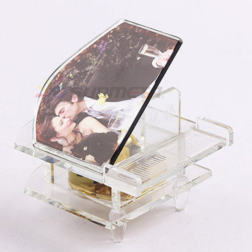 热转印水晶耗材批发定制 钢琴水晶白胚热转印水晶空白批发玻璃画