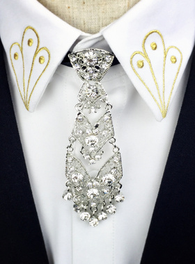 男士真皮编织通用情侣夜店锁骨链