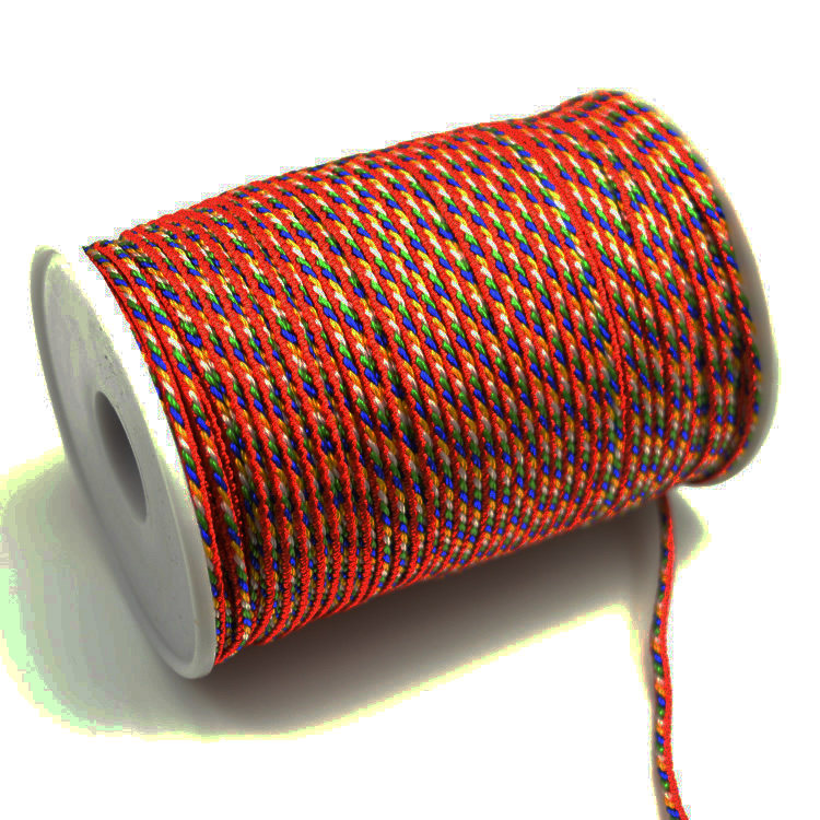 大卷五色线 3mm粗线五彩线 玉线台湾线编织线绳 特色珠宝线
