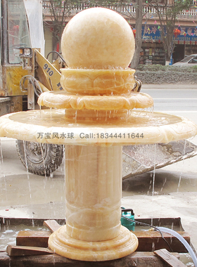 流水喷泉开业结婚礼物天然石头