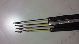 精制高档接柄二胡琴弓/越胡琴弓/高胡琴弓/黑檀 紫檀木接柄琴弓