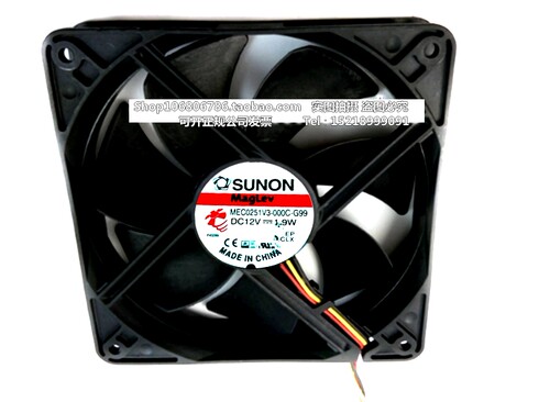 MEC0251V3-000C-G99 建准 12025 12CM 12V 1.9W机箱静音电脑风扇