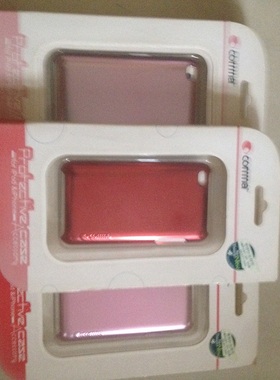 comma/珂玛适用ipod touch4苹果超薄零度钛金背壳皮保护套mp43膜