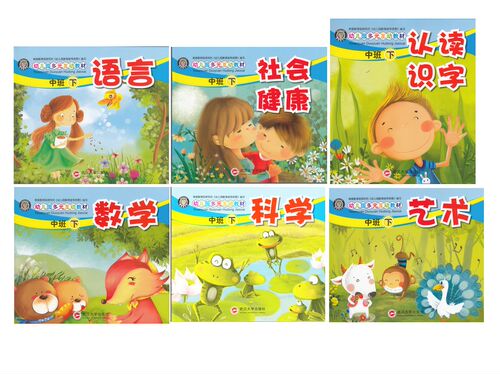 正版包邮 6本/套 中班下册