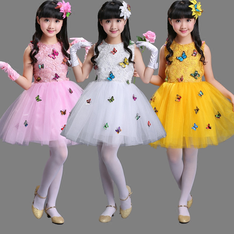 六壹兒童演出服女童公主裙幼兒園跳舞表演蓬蓬裙白色紗裙舞蹈服裝在類目 童裝/嬰兒裝/親子裝, 兒童演出服中 - 來自Buy2taobao.com提供專業的淘寶代購服務