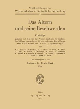 【预订】Das Altern Und Seine Beschwerden: Band 1