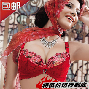 千娇子内衣正品 u型美背 按摩隆胸聚拢刺绣 调整文胸套装6738图片