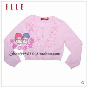 ELLE专柜正品童装春款休闲服2ES40902特价女童纯棉线衫包邮