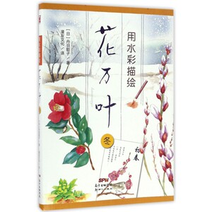 用水彩描绘花万叶冬 (日)丹羽聪子著 漫友文化译 透明水彩画花的详细步骤 初学者水彩技法入门书 绘画教程畅销书籍