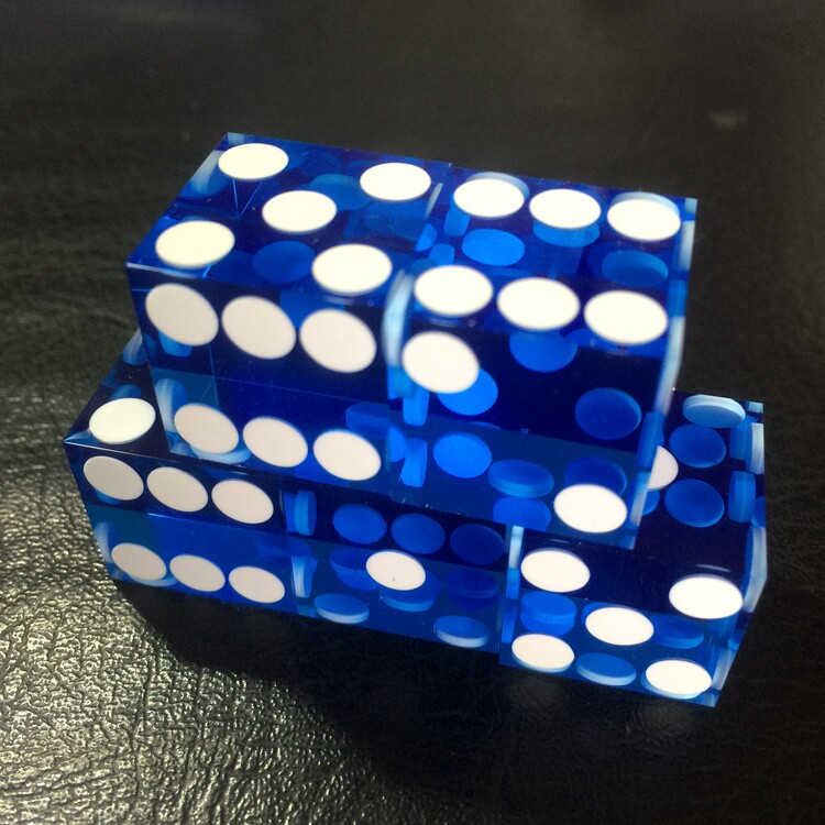 投骰子19mm亚克力透明大骰子直角骰子色子筛子亚克力筛子摇叠筛子