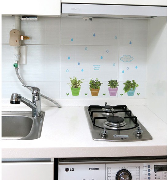 防水瓷砖贴纸推拉门防撞小玻璃贴