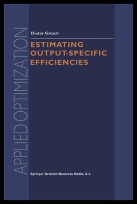 【预售】Estimating Output-Specific Efficiencies