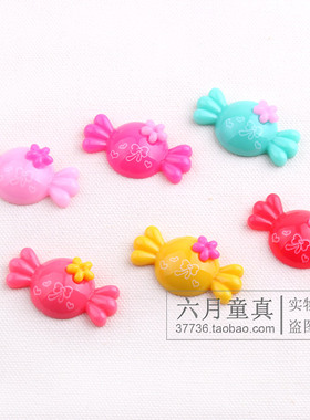 diy儿童树脂花朵手工头饰品发夹