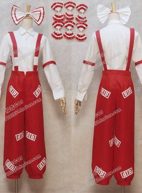 东方project东方永夜抄藤原妹红动漫cosplay服装全套包邮