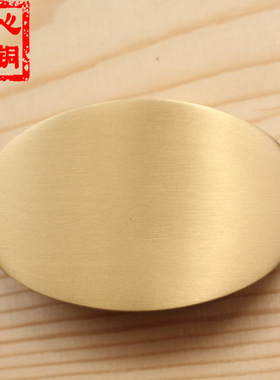DIY光面纯铜针扣平滑扣黄铜编织纹头纯铜皮带扣头纯铜针扣腰带扣