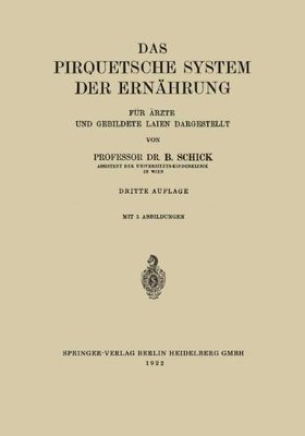 【预订】Das Pirquetsche System Der Ernahrung...