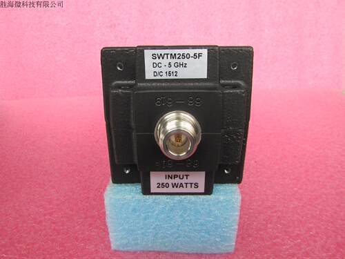 SWTM250-5F   DC-5GHz 250W N型 RF 高频微波大功率同轴负载  品牌：SHW 型号：SWTM250-5F 频率范围：DC-5GHz 功率：250W 驻波：1.20:1