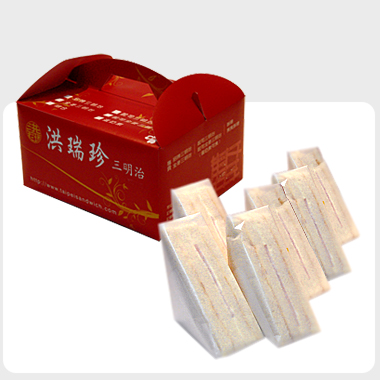 台湾美食 超人气!!台湾 洪瑞珍 三明治 12枚装 顺丰包邮