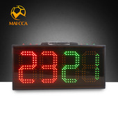 足球训练比赛装 四位电子足球换人牌 联赛专用单面电子LED显示 备