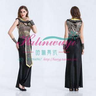 万圣节古罗马希腊女神印度女王皇埃及艳后阿拉伯公主服装性感长裙