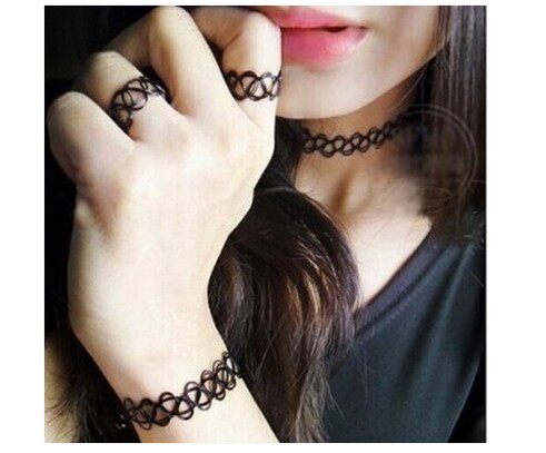 欧美男女刺青仿真假纹身 朋克原宿性感项圈项链戒指手环女饰品在类目 饰品/流行首饰/时尚饰品新, 项链中 - 来自Buy2taobao.com提供专业的淘宝代购服务