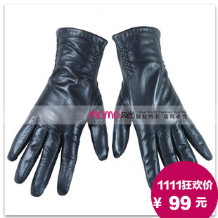 进口羊皮女士皮手套 短款 L013NC 冬季 WARMEN真皮手套女士羊皮