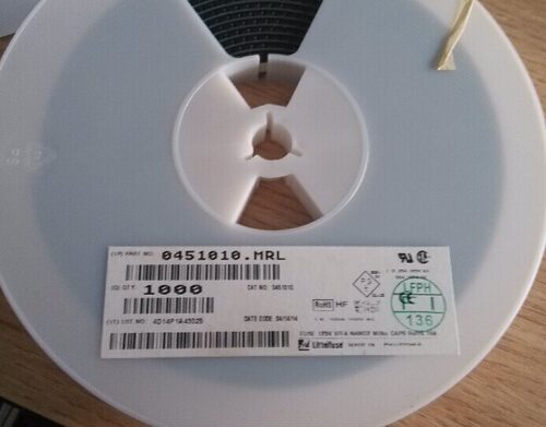 原装正品 0451010.MRL 贴片保险丝