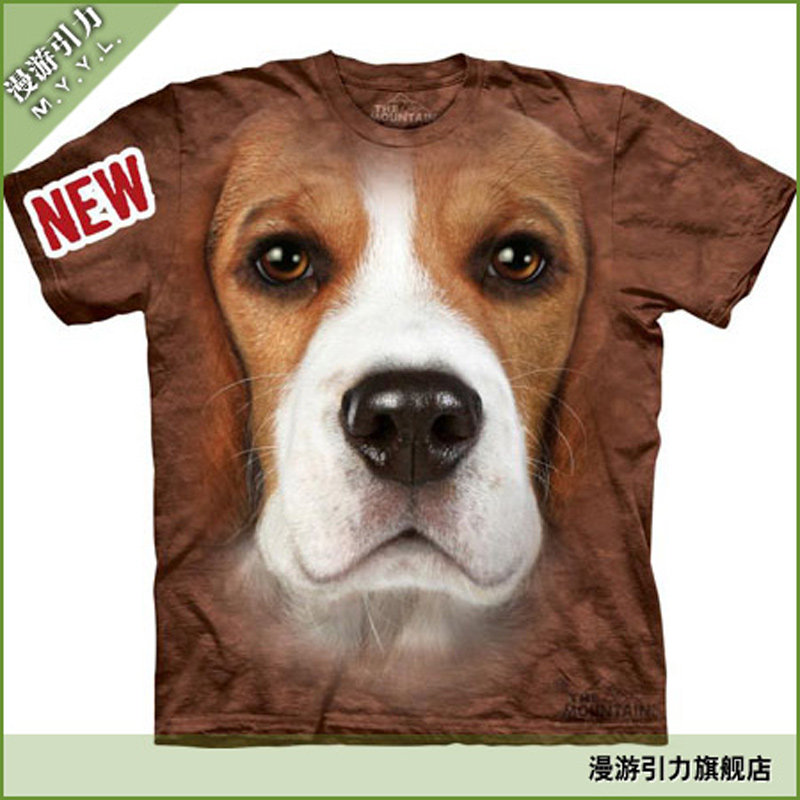 漫游引力 现货 the mountain 3dt恤 新款正版 猎犬脸谱 短袖