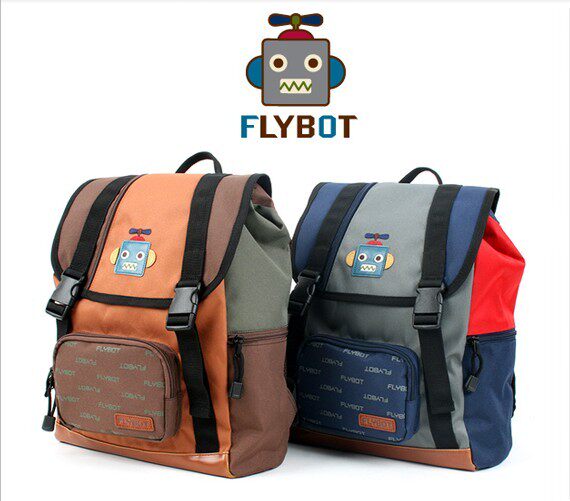韩国FLYBOT机器人系列儿童书包 小学生背包 双肩包FL007