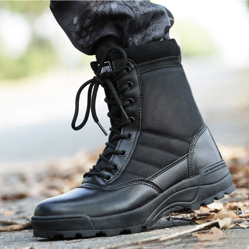 Bottes militaires pour homme - encapsulé - Ref 1402495 Image 1